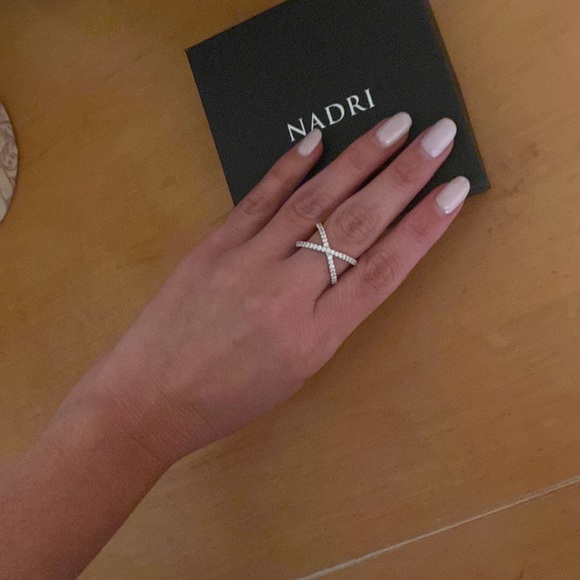 Nadri Sterling silver cubic zirconia ring - Picture 3 of 4